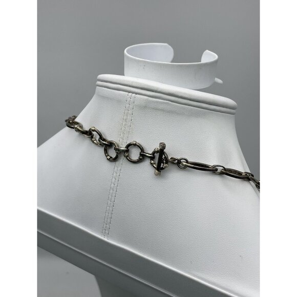 Vintage Signed 925 Moonstone Bib Necklace Statement Piece - Picture 11 of 16